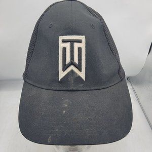 Nike Golf Tiger Woods Adults Trucker Hat Black Breathable Adjustable Casual